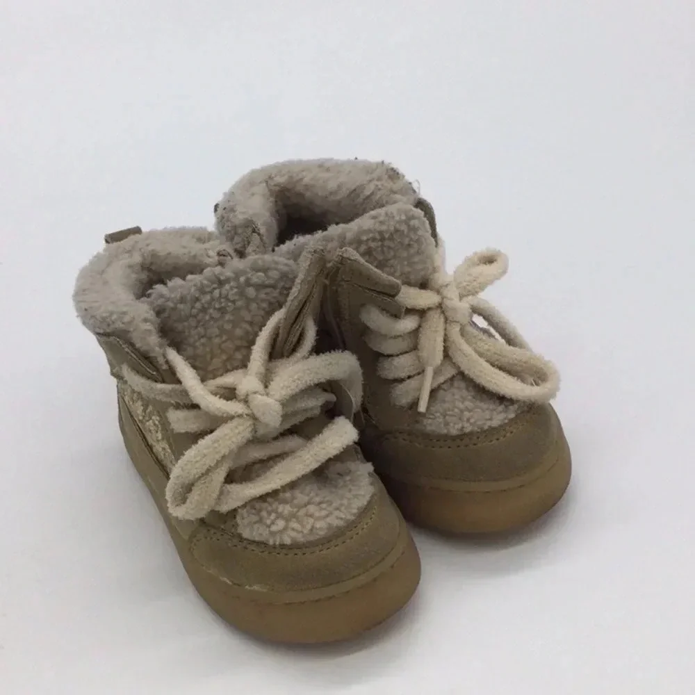 Zara Fleece Lined Glitter Boots size 4 toddler